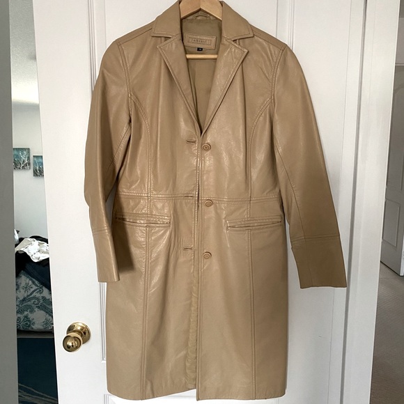 Jackets & Blazers - **LONG LEATHER COAT**